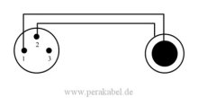 Subminiatur Stecker (Pin 1 bel.) auf RCA-Stecker - Kabel SC-Cicada SO-D14 2x0,14qmm