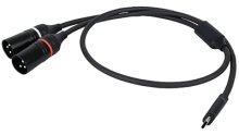 USB-C Stecker auf  2x XLR-Stecker