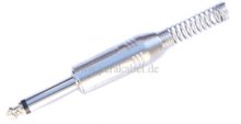 Klinkenstecker 6,3mm metall (2pol) verg. Tip, massive Ausf.