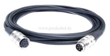 DIN-Stecker 6polig Schraubverschluss auf DIN-Buchse 6polig Schraubverschluss