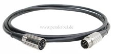 DIN-Kabel - Stecker/Buchse 6 polig Deltron (Schirm an Geh.-6x0,34)