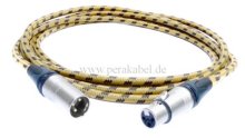 XLR-Stecker Neutrik NC3MXX auf XLR-Buchse Neutrik NC3FXX (Kabel Vintage Tweed)
