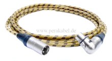 XLR-Stecker Neutrik NC3MXX auf XLR-Buchse Neutrik NC3FRX (Kabel Vintage Tweed)