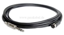 Würfelstecker auf Klinkenstecker 6,3mm stereo DAP MC-216