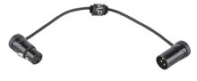 XLR-Stecker gewinkelt auf XLR-Buchse gewinkelt (DAP 3pol)
