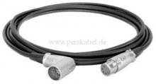 XLR-Buchse 5polig auf XLR-Stecker gewinkelt 5polig ( 4x 0,14qmm )