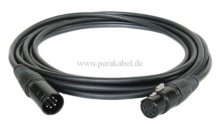 DMX-Kabel ( Binary 434 DMX512 ) XLR 5 polig black