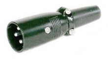 XLR-Stecker 3 polig verschraubbare Zugentlastung