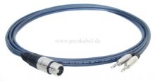 XLR-Buchse 4 polig auf 2x Miniklinkenstecker stereo (Tip/Ring 1/3-2/4)