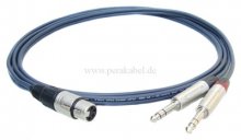 XLR-Buchse 4 polig auf 2x Klinkenstecker 6,3mm stereo (Tip/Ring 1/3-2/4)