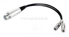 XLR-Buchse 5 polig auf 2x Miniklinkenbuchsen stereo