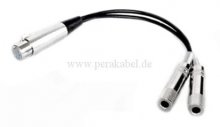 XLR-Buchse 5 polig auf 2x Klinkenbuchsen 6,3mm stereo