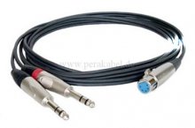 XLR-Buchse 5 polig auf 2 Klinkenstecker stereo