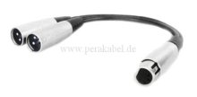 XLR-Buchse 5 polig auf 2 x XLR-Stecker 3 polig