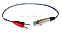 XLR-Buchse auf 2 x Bananenstecker 4mm (DAP AV-36)