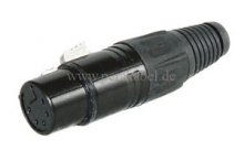 DMX-Kabel ( Binary 434 DMX512 ) XLR 5 polig black