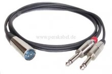 XLR-Stecker 4 polig auf 2x Klinkenstecker 6,3mm