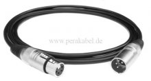 XLR-Stecker 4polig auf XLR-Buchse 4polig ( Schirm an Gehäuse )