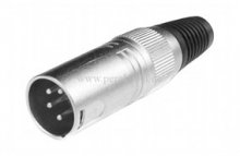 XLR-Stecker 4polig  auf XLR-Buchse 4polig  ( Schirm an Gehäuse )