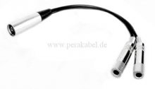 XLR-Stecker 5 polig auf 2x Klinkenbuchsen 6,3mm stereo