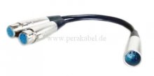 XLR-Stecker 5 polig auf 2 x XLR-Buchsen 5 polig Splitt