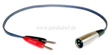 XLR-Stecker auf 2 x Bananenstecker 4mm (DAP AV-36)