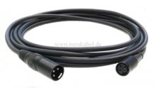 XLR-Stecker auf DIN-Buchse 3polig (Pin1+3 an 2)