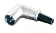 XLR-Stecker gewinkelt auf Winkelklinkenstecker mono ( DAP X-type )  "professional"