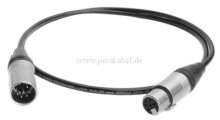 XLR-Stecker auf XLR-Buchse 6polig Neutrik (Kabel 6x0,14qmm)