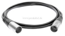 XLR-Stecker auf XLR-Stecker 7polig Schraubkappe Plastik (Kabel 7x0,34qmm)