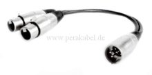 XLR-Stecker 5 polig auf 2 x XLR-Buchsen 3 polig (S)