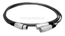 Y-Kabel (symmetrisch) XLR-Buchse auf 2 x XLR-Stecker (S)