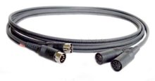Midikabel-Verlängerung Zwillings-Kabel ( DIN-Stecker/Buchsen plastik )