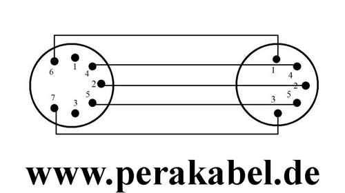 DIN-Stecker 7 polig auf DIN-Stecker 5 polig