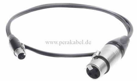110 Ohm-Kabel - Mini XLR-Buchse auf XLR-Buchse ( Neutrik )
