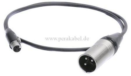 110 Ohm-Kabel - Mini XLR-Buchse auf XLR-Stecker ( Neutrik )