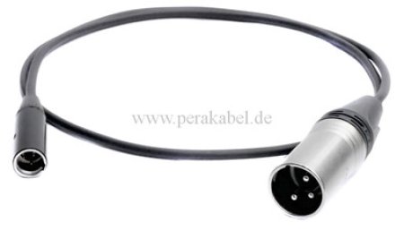 110 Ohm-Kabel - Mini XLR-Stecker auf XLR-Stecker ( Neutrik )