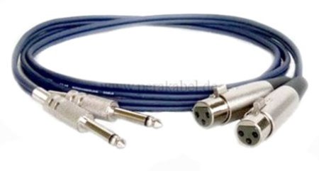 2 x Klinkenstecker 6,3mm mono auf 2 x XLR-Buchse DAP AV-48 2 x Klinkenstecker 6,3mm mono auf 2 x XLR-Buchse DAP AV-48