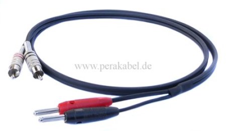 2 x RCA (Cinch)-Stecker auf 2 x Bananenstecker 4mm