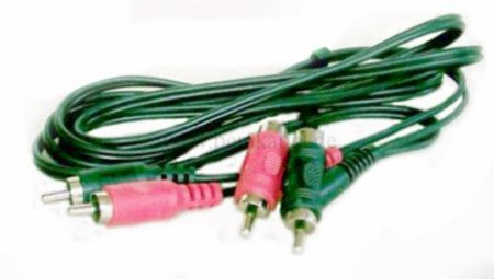 2 RCA-Stecker auf 2 RCA-Stecker / Buchsen (standard)  1,8m