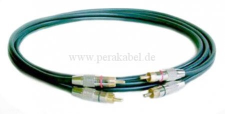 RCA-Kabel (Kabel: 10 x 5 ) 2xStecker/2xStecker vergoldete Kontakte"professional"
