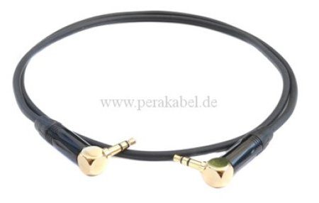 Miniklinkenstecker 3,5mm gewinkelt auf Miniklinkenstecker 3,5mm gewinkelt ( Seetronic )