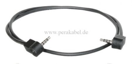 Miniklinkenstecker 3,5mm 4 polig gewinkelt auf Miniklinkenstecker 3,5mm 4 polig gewinkelt