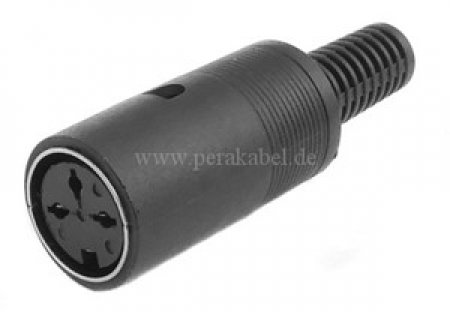 XLR-Buchse auf DIN-Buchse 3polig (Pin 1+3 an 2)