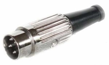 DIN-Stecker 4 polig auf DIN-Stecker 4 polig ( Kabel 4x 0,25 qmm )