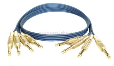 4 Klinkenstecker 6,3mm  auf 4 Klinkenstecker 6,3mm