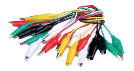Set Prüf/Messleitung-5 Paar Krokodilklemme auf Krokodilklemme