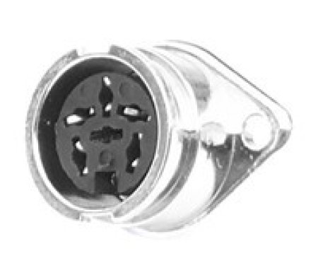DIN-Buchse Einbau 5pol 240° Renkverschluß ( Bajonettverschluß  )