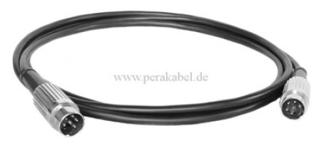 DIN-Kabel - Stecker 6 polig Deltron (Schirm an Pin 2-5x0,34)