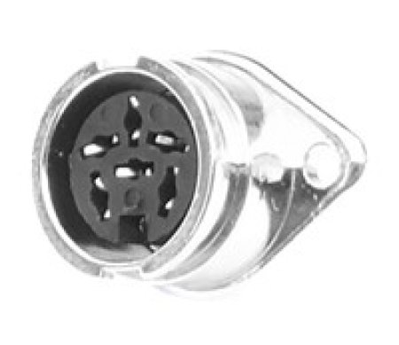 DIN-Buchse Einbau 6pol  Renkverschluß ( Bajonettverschluß  )0° Renkverschluß ( Bajonettverschluß  )